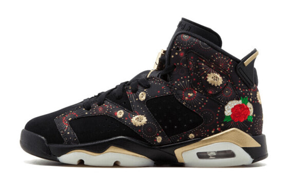 Jordan Air Jordan 6 Retro Chinese New Year 高帮 复古篮球鞋 GS 黑色 2018 / Кроссовки Jordan Air Jordan AA2495-021