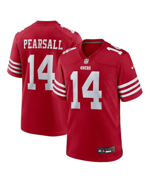 Men's Ricky Pearsall Scarlet San Francisco 49ers 2024 NFL Draft First Round Pick Player Game Jersey
