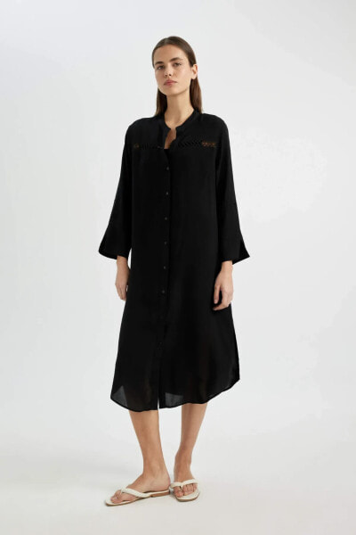 Kadın Siyah Elbise - C2037ax/bk27