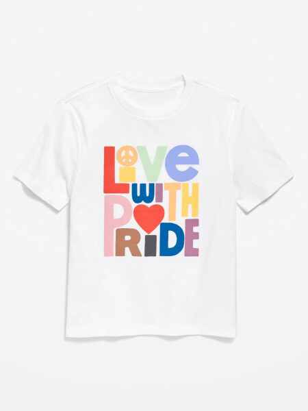 Matching Gender-Neutral Pride Graphic T-Shirt for Kids