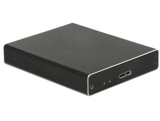 Delock 42588 - SSD enclosure - M.2 - USB connectivity - Black