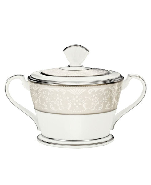 Сахарница с крышкой Noritake "Silver Palace"