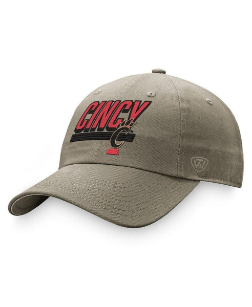 Men's Khaki Cincinnati Bearcats Slice Adjustable Hat