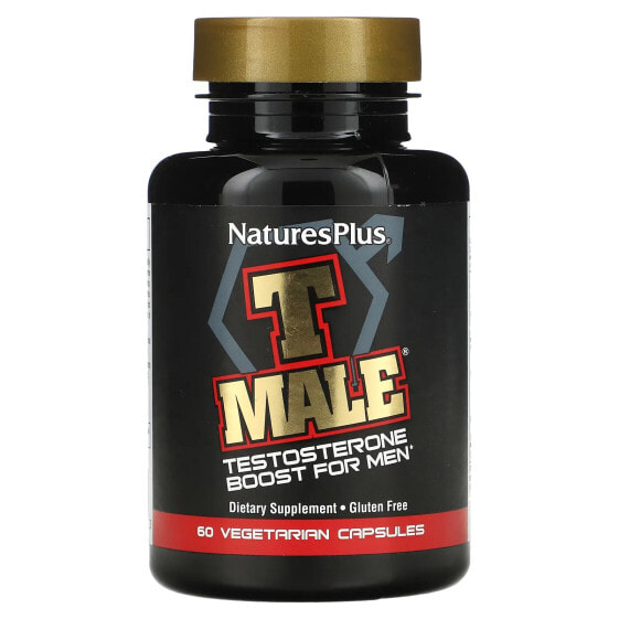T Male, Testosterone Boost For Men, 60 Vegetarian Capsules