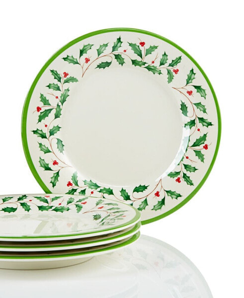 Holiday 4-piece Melamine Accent Plate Set