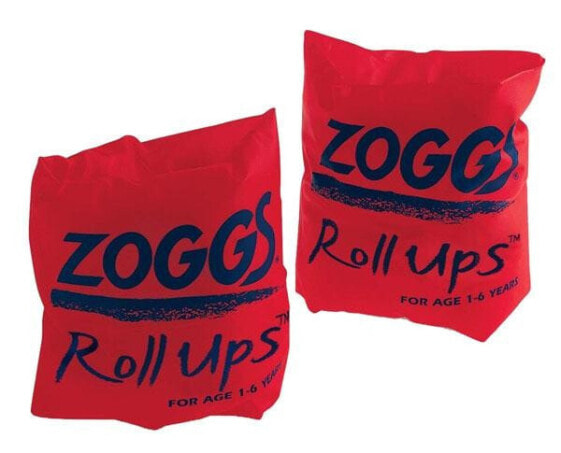 Надувные рукавишки Zoggs Roll-Up, оранжевые, для плавания 1-6 лет до 25кг