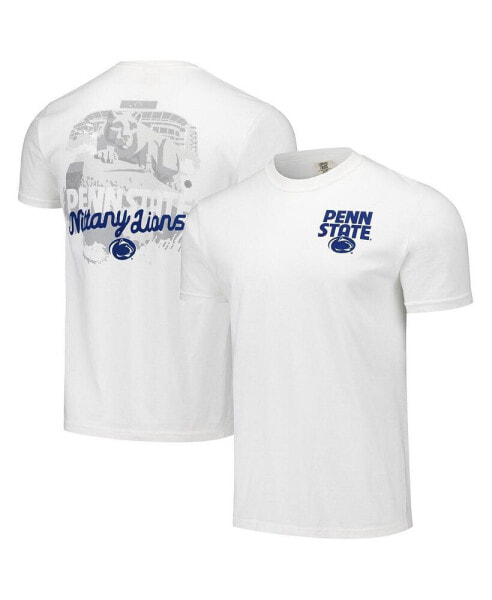 Men's and Women's White Penn State Nittany Lions Hyper Local Gameday Statue T-Shirt