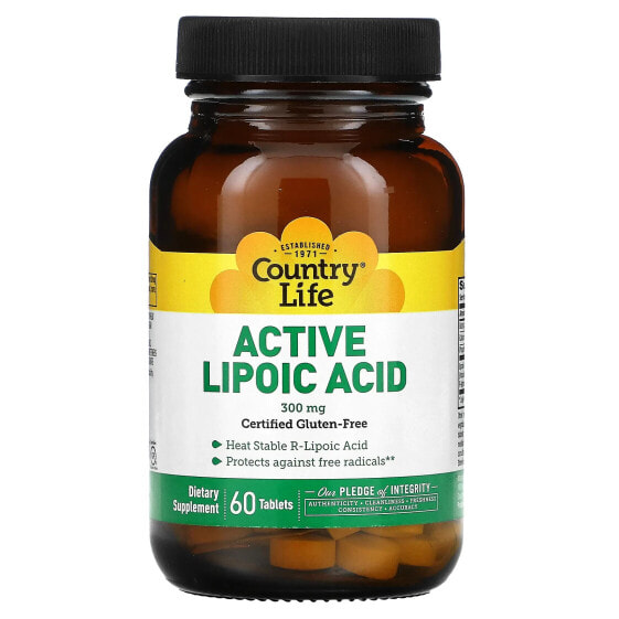 Active Lipoic Acid, 300 mg, 60 Tablets