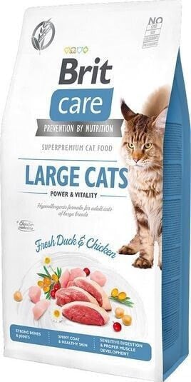 Сухой корм для кошек VAFO PRAHS, Brit Care, для кошек больших пород, с птицей, 0.4 кг