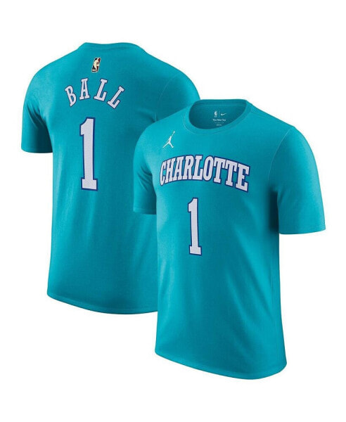 Men's LaMelo Ball Teal Charlotte Hornets 2023/24 Classic Edition Name and Number T-shirt