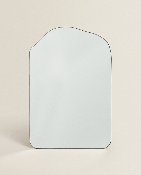 Asymmetric wall mirror