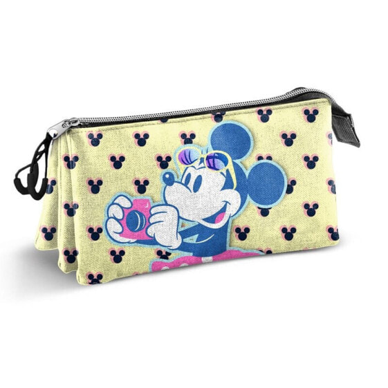 DISNEY Minnie Mouse Cheese Triple Fan 2.0 Pencil Case