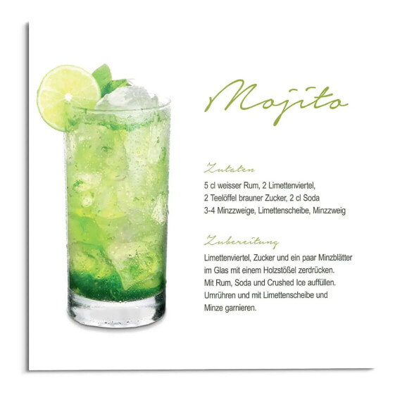 Glasbild Mojito