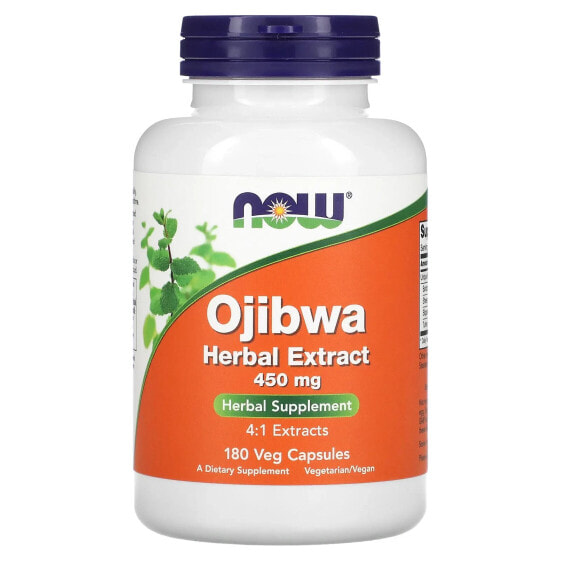 Травяные капсулы NOW Ojibwa Herbal Extract, 450 мг, 180 шт.