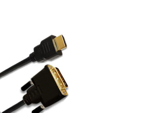 Jou Jye HDMI /DVI-D - plug 19p / plug 18+1 - 5.0M - 5 m - HDMI - DVI-D - Black