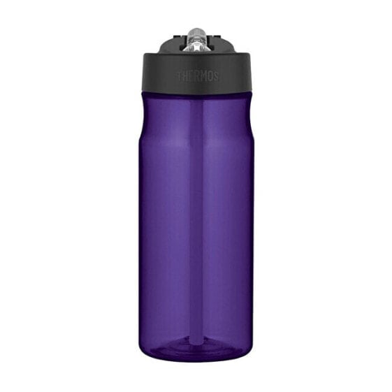 Hydration bottle with straw - purple 530 ml