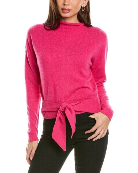 Forte Cashmere Tie-Front Cashmere Pullover Women's