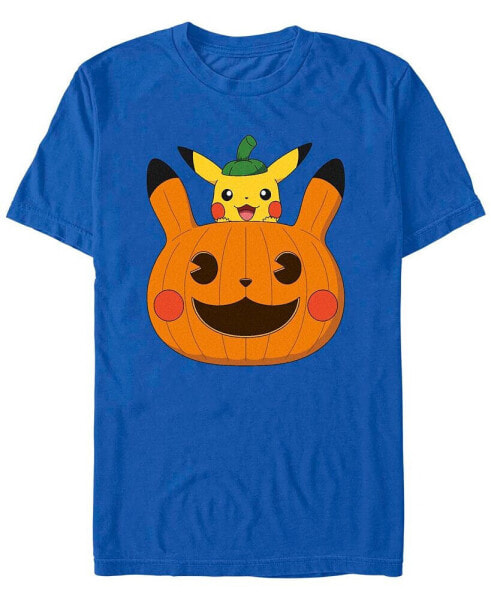 Men's Pokemon Pumpkin Pika Short Sleeves T-shirt