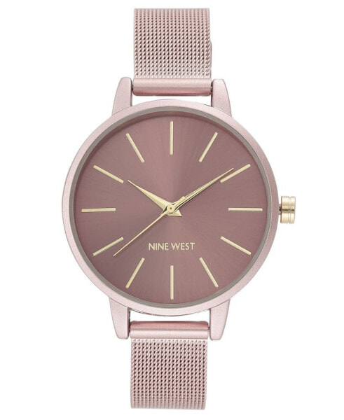 Часы Nine West Pink Mesh Watch