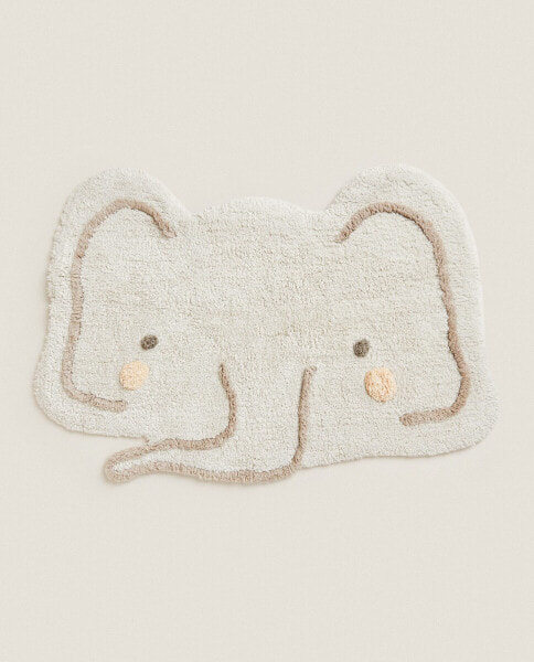 Children's elephant bath mat