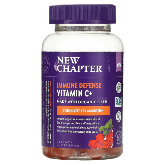 Immune Defense Vitamin C+, Citrus, 60 Gummies