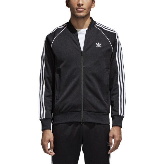 Adidas Originals Superstar Men's Track Jacket Black-White cw1256