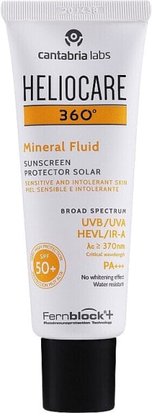 Mineralisches Sonnenschutzfluid für das Gesicht SPF 50+