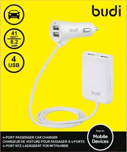 Ładowarka Budi 4x USB-A 8.2 A (BD068W)