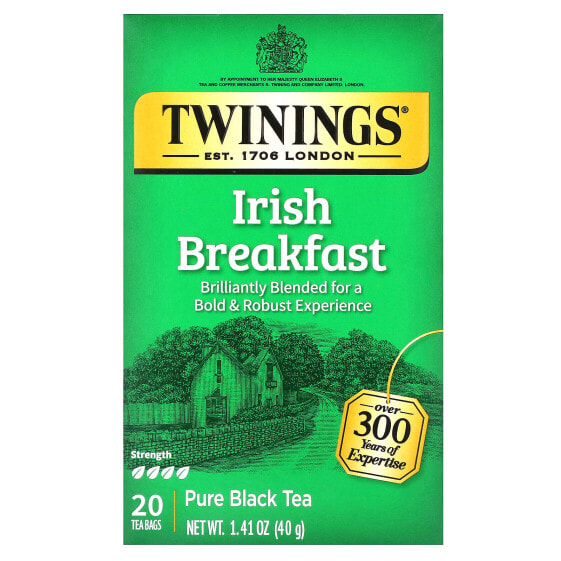 Чай черный чистый Twinings Ирландский завтрак 50 пакетиков 100 г