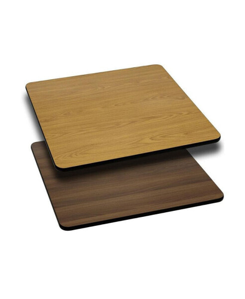 24" Square Table Top With Reversible Laminate Top