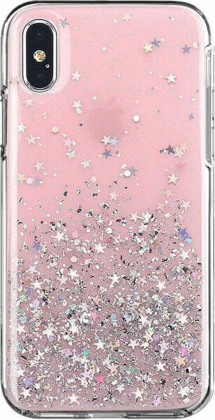 Wozinsky Wozinsky Star Glitter błyszczące etui pokrowiec z brokatem Samsung Galaxy S21+ 5G (S21 Plus 5G) różowy