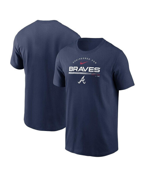 Men's Navy Atlanta Braves Team Engineered Performance T-shirt