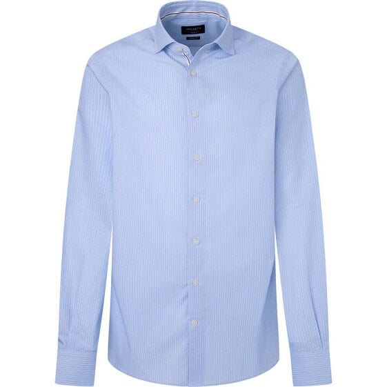 HACKETT Blue Stripe Eng Strip long sleeve shirt