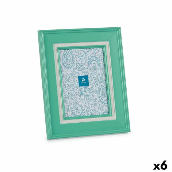 Фото рамка Стеклянный Зеленый Пластик (6 штук) (2 x 26 x 21 cm)
