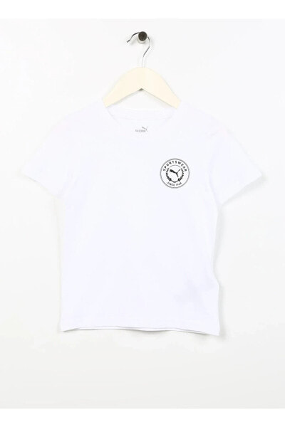 T-Shirt, 9-10 Yaş, Beyaz