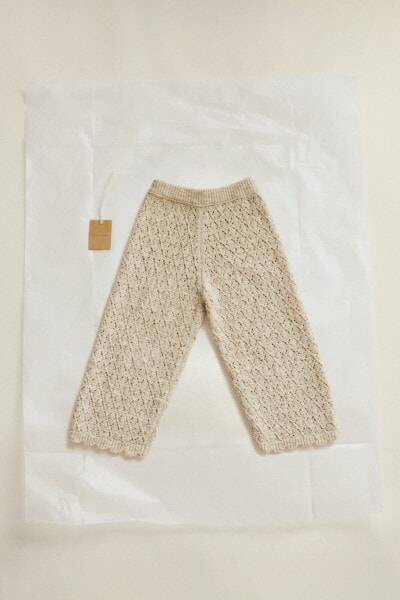 Timelesz - linen blend knit trousers