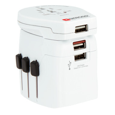 Разъемы и переходники SKROSS PRO Light 3x USB - Universal - Universal - Type A,Type B,Type C (Europlug),Type E (FR),Type F,Type G (UK),Type I (AU),Type J (CH),Type L... - Type B,Type E (FR),Type F,Type G (UK),Type I (AU) - 100 - 250 V - 6.3 A