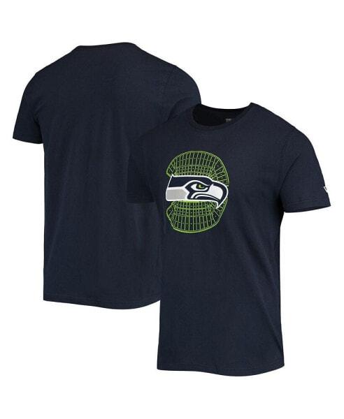 Men's College Navy Seattle Seahawks Stadium T-shirt