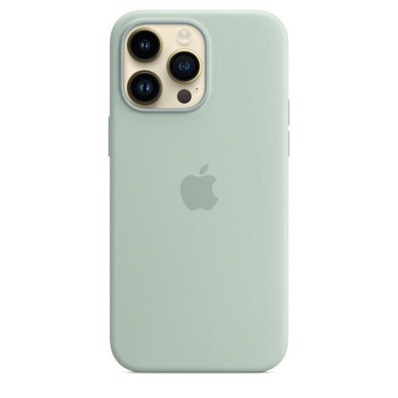 Чехол для Apple iPhone 14 Pro Max Silicone Case with MagSafe - Suculent - Зеленый