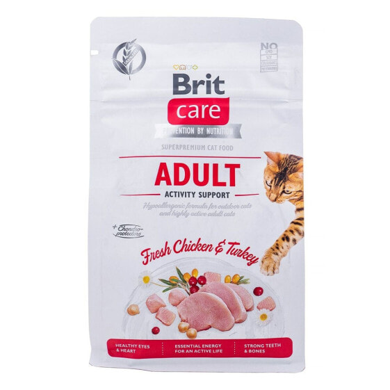 Корм для котов Brit Care Grain Free Activity Support Adult Для взрослых Курица индейка 400 g
