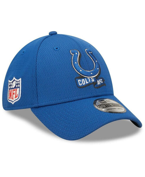 Men's Royal Indianapolis Colts 2022 Sideline 39THIRTY Coaches Flex Hat