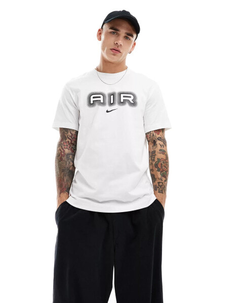 Nike Swoosh Air graphic t-shirt in white