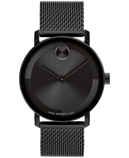 Men's Bold Evolution 2.0 Swiss Quartz Ionic Plated Black Steel Watch 40mm