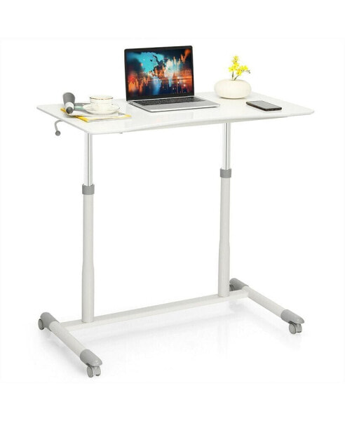 Стол компьютерный на колесиках Costway height Adjustable Sit to Stand Table