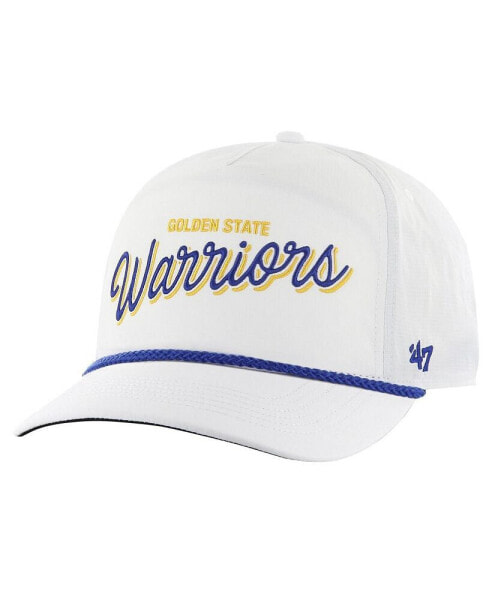 47 Brand Men's White Golden State Warriors Fairway Hitch brrr Adjustable Hat