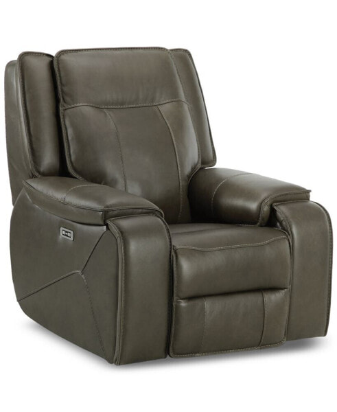 Hansley 39" Zero Gravity Leather Power Recliner, Created for Macy's