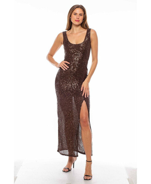 Women's Sequin Tank Gown