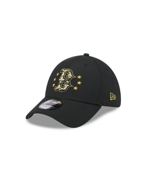 Men's Black Boston Red Sox 2024 Armed Forces Day 39THIRTY Flex Hat