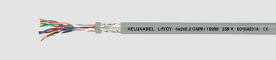 Helukabel 15988 - Low voltage cable - Grey - Cooper - 0.20 mm² - 35 kg/km - -5 - 70 °C