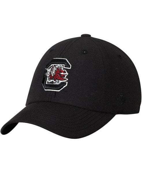 Men's Black South Carolina Gamecocks Primary Logo Staple Adjustable Hat